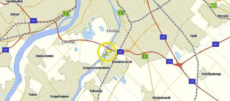 Alarm & Automatic System Kft. telephely térkép Dunaharaszti
